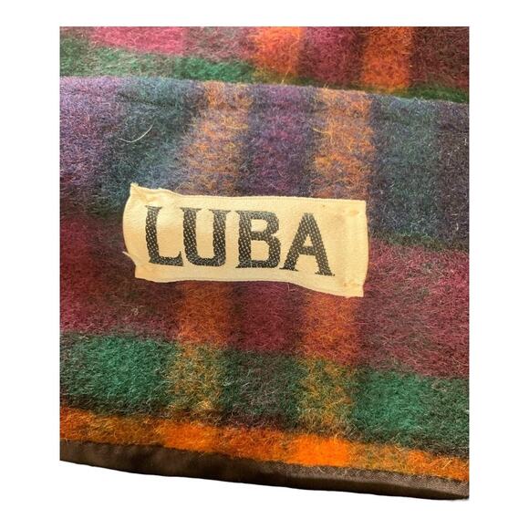 Luba Vintage Women’s Plaid Wool Jacket - Picture 5 of 6